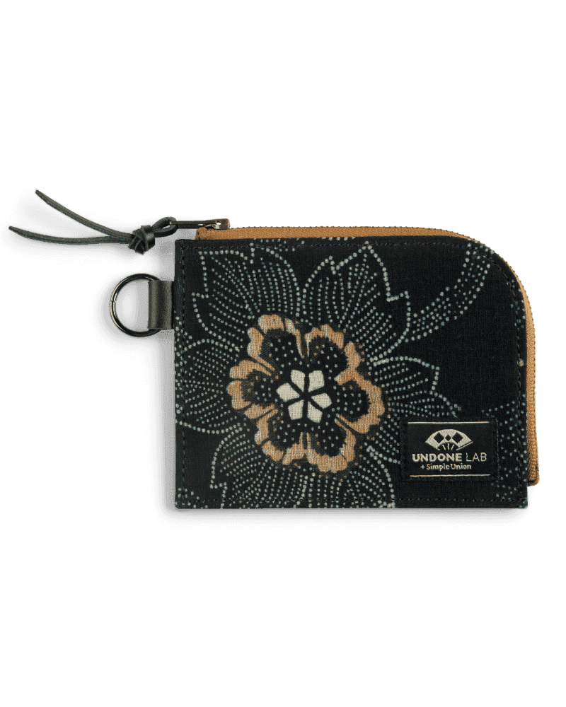 UNDONE LAB + Simple Union: L Zip Wallet (Kofu Pattern) - UNDONE Watches